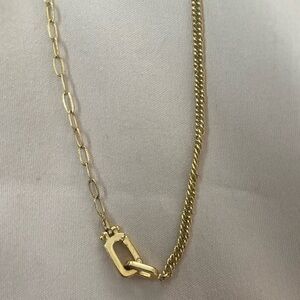 Gorjana 18 in Dylan Link Duo Necklace